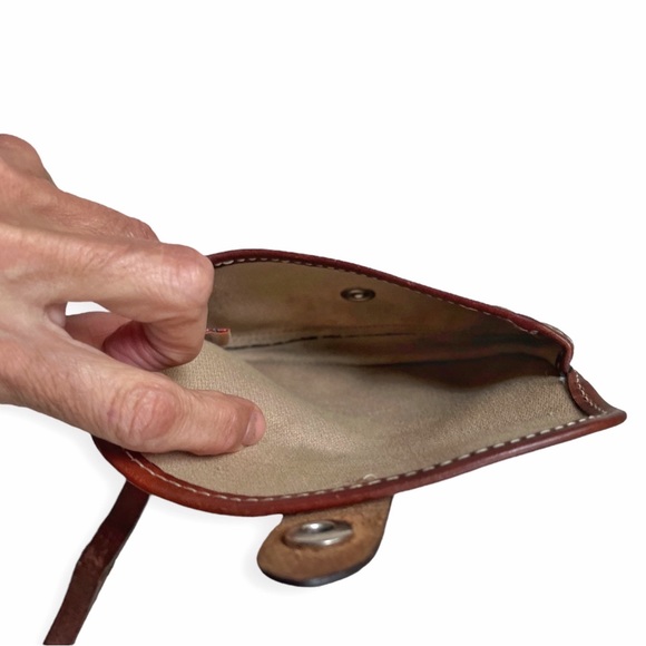 Dooney & Bourke Olive Green Signature Fabric w/Brown Leather Trim Wristlet - Picture 8 of 8